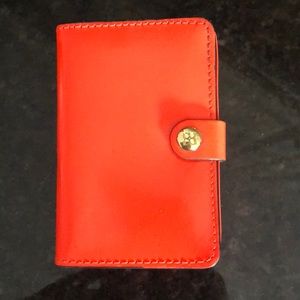 BCBG orange wallet